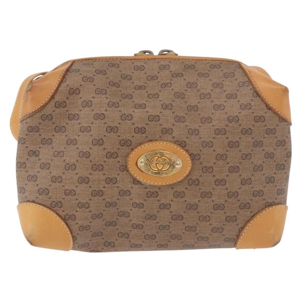 Gucci Micro GG Supreme Shoulder Bag Beige